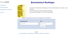 Tablet Screenshot of cylex-branchenbuch-reutlingen.de